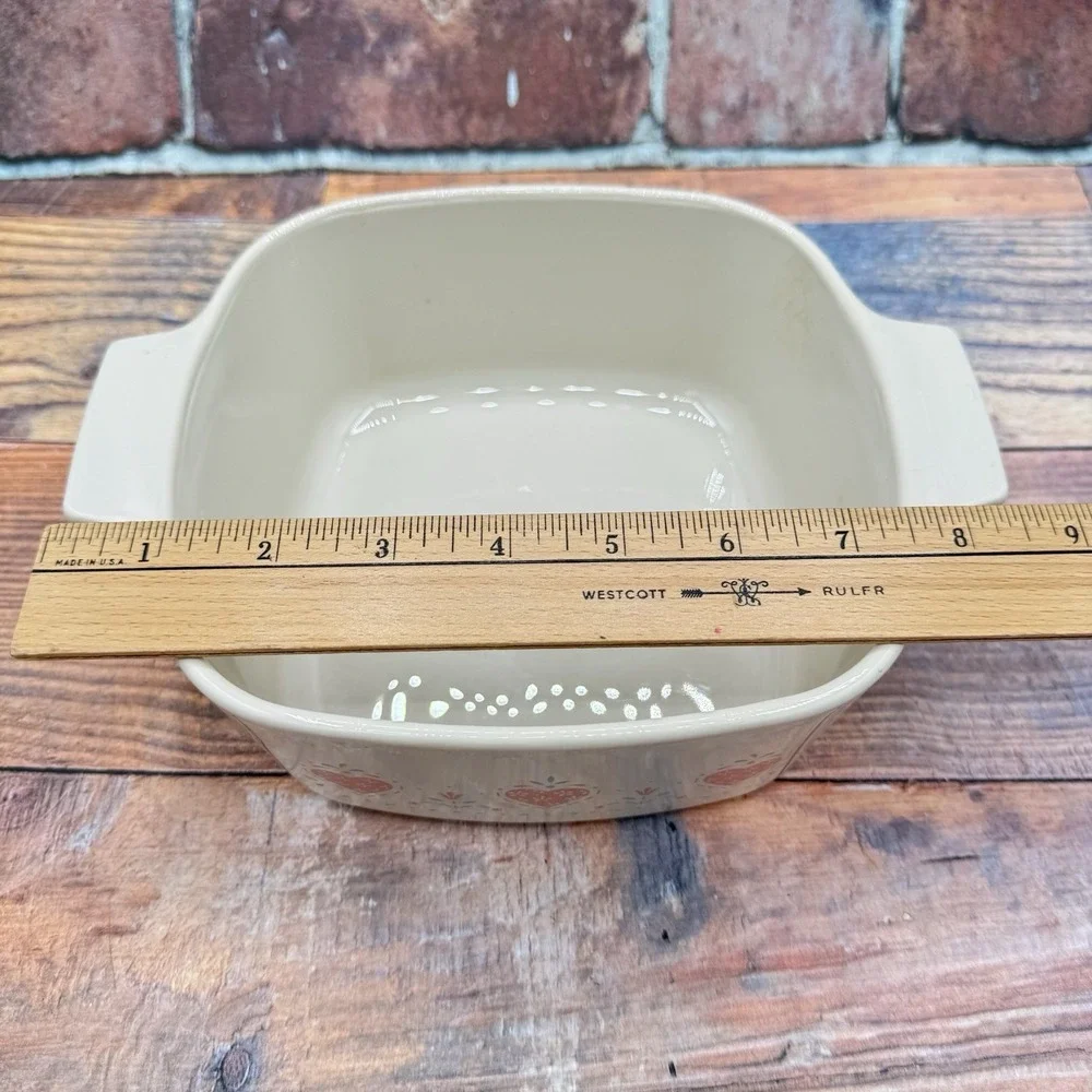 Corning Ware Forever Yours Casserole Baking Dish 1.5 L Hearts Cottagecore
